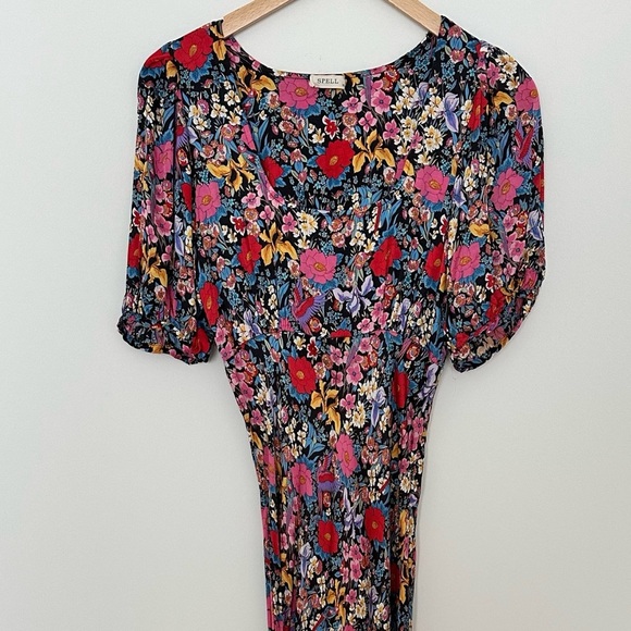 SPELL | Women's Last Drinks Bias Cut Midi Bird & Floral
Print Size XS - Picture 7 of 15